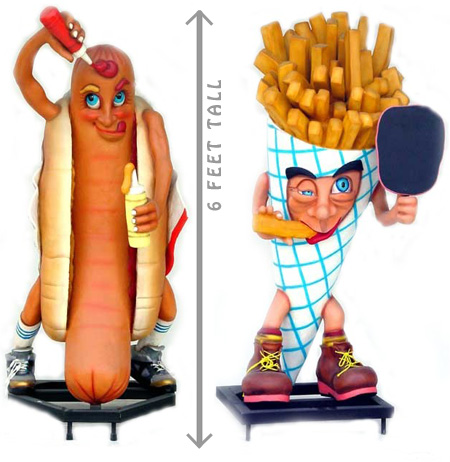 Anonymous-fast_food_statues_hotdog_french_fries