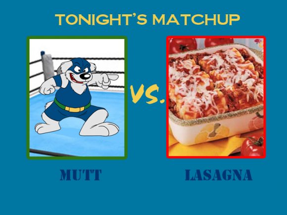 Kresblain - mutt-vs-lasagna