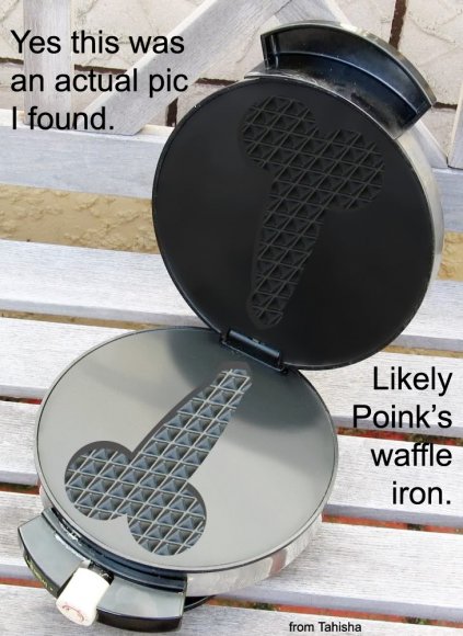 Poink's waffle iron