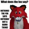 the fox said nothing